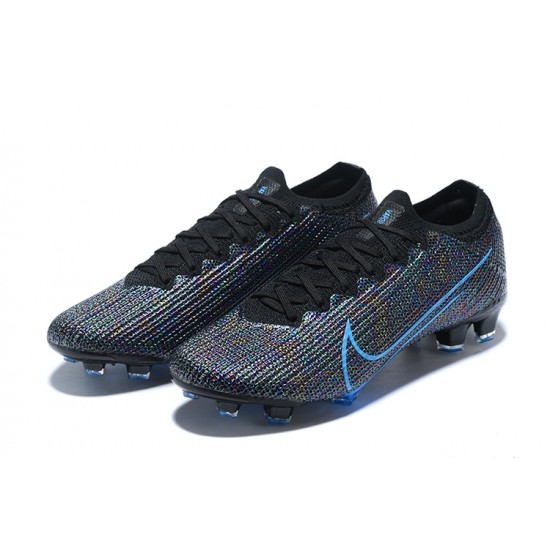 Nike Mercurial Vapor 13 Elite FG Blue Black Low-top For Men Soccer Cleats 