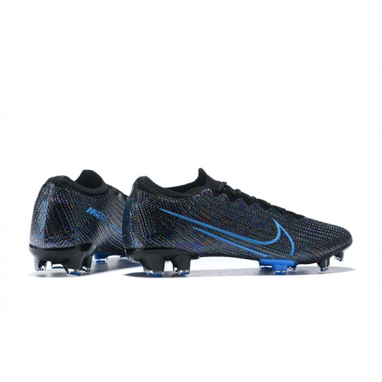 Nike Mercurial Vapor 13 Elite FG Blue Black Low-top For Men Soccer Cleats 