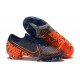 Nike Mercurial Vapor 13 Elite FG Blue Orange Low-top For Men Soccer Cleats 