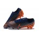 Nike Mercurial Vapor 13 Elite FG Blue Orange Low-top For Men Soccer Cleats