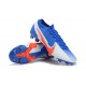 Nike Mercurial Vapor 13 Elite FG Blue White Orange Low-top For Men Soccer Cleats