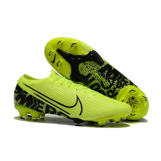 Nike Mercurial Vapor 13 Elite FG Green Black Low-top For Men Soccer Cleats