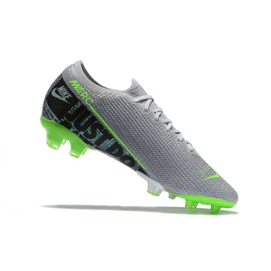 Nike Mercurial Vapor 13 Elite FG Green Gray Black Low-top For Men Soccer Cleats 