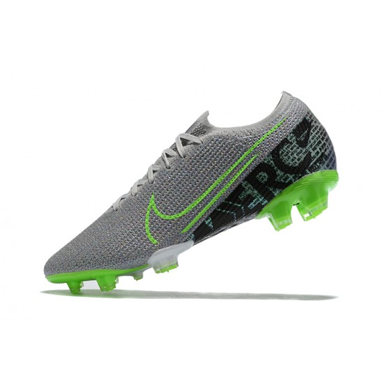 Nike Mercurial Vapor 13 Elite FG Green Gray Black Low-top For Men Soccer Cleats 