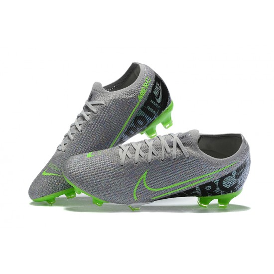 Nike Mercurial Vapor 13 Elite FG Green Gray Black Low-top For Men Soccer Cleats 