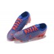 Nike Mercurial Vapor 13 Elite FG LightBlue Orange Low-top For Men Soccer Cleats