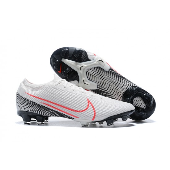 Nike Mercurial Vapor 13 Elite FG LightOrange Black White Low-top For Men Soccer Cleats