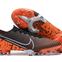 Nike Mercurial Vapor 13 Elite FG Orange Black White Low-top For Men Soccer Cleats 