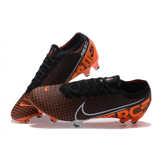 Nike Mercurial Vapor 13 Elite FG Orange Black White Low-top For Men Soccer Cleats 