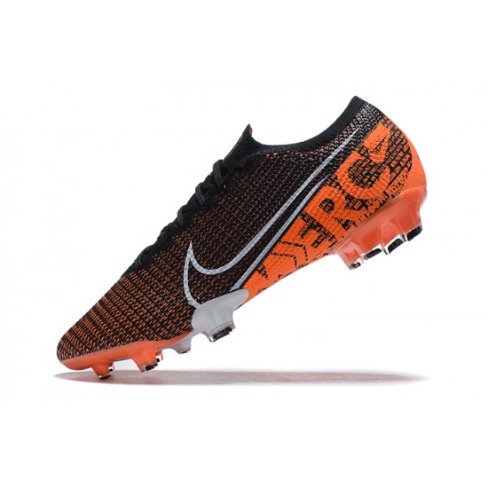 Nike Mercurial Vapor 13 Elite FG Orange Black White Low-top For Men Soccer Cleats