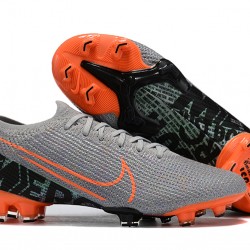 Nike Mercurial Vapor 13 Elite FG Orange Gray Black Green Low-top For Men Soccer Cleats 