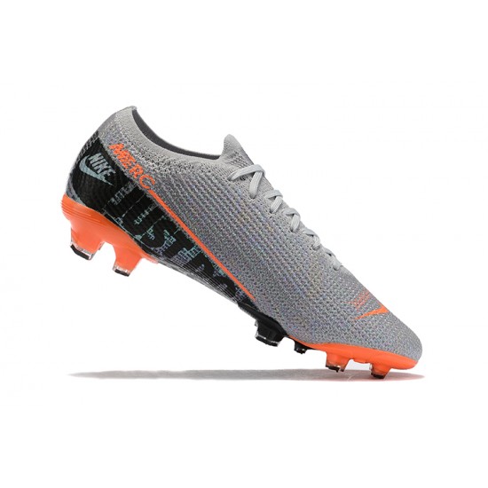 Nike Mercurial Vapor 13 Elite FG Orange Gray Black Green Low-top For Men Soccer Cleats