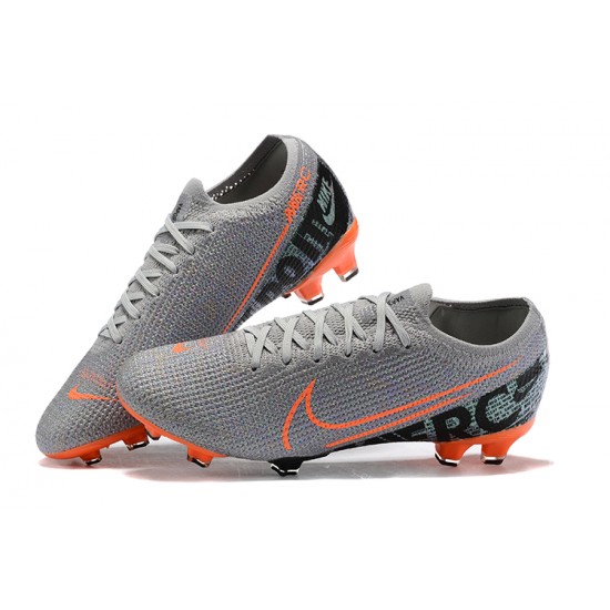 Nike Mercurial Vapor 13 Elite FG Orange Gray Black Green Low-top For Men Soccer Cleats 