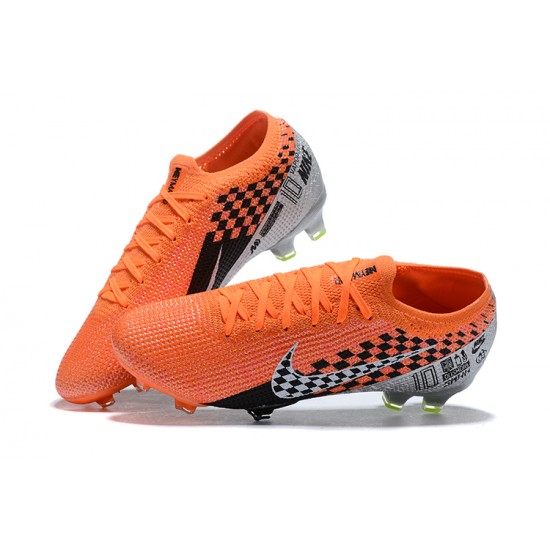 Nike Mercurial Vapor 13 Elite FG Orange Gray Black Low-top For Men Soccer Cleats 