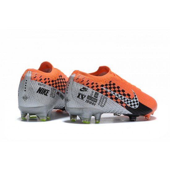 Nike Mercurial Vapor 13 Elite FG Orange Gray Black Low-top For Men Soccer Cleats 