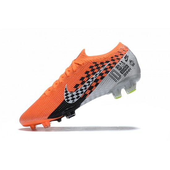 Nike Mercurial Vapor 13 Elite FG Orange Gray Black Low-top For Men Soccer Cleats 