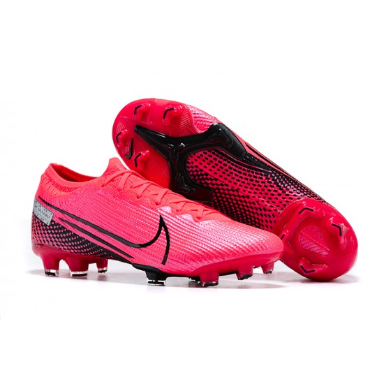 Nike Mercurial Vapor 13 Elite FG Pink Black Gray Low-top For Men Soccer Cleats