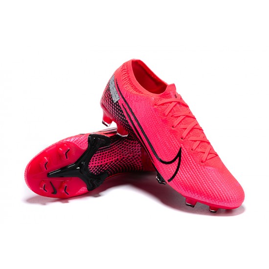 Nike Mercurial Vapor 13 Elite FG Pink Black Gray Low-top For Men Soccer Cleats