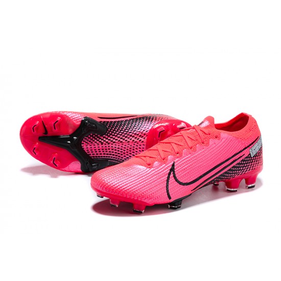 Nike Mercurial Vapor 13 Elite FG Pink Black Gray Low-top For Men Soccer Cleats 