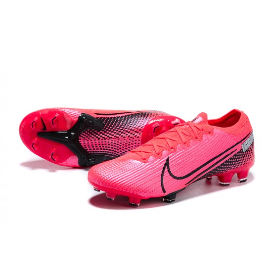 Nike Mercurial Vapor 13 Elite FG Pink Black Gray Low-top For Men Soccer Cleats