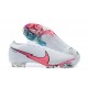 Nike Mercurial Vapor 13 Elite FG Pink Blue White Low-top For Men Soccer Cleats 