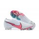 Nike Mercurial Vapor 13 Elite FG Pink Blue White Low-top For Men Soccer Cleats