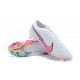 Nike Mercurial Vapor 13 Elite FG Pink Blue White Low-top For Men Soccer Cleats