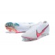 Nike Mercurial Vapor 13 Elite FG Pink Blue White Low-top For Men Soccer Cleats 