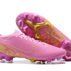 Nike Mercurial Vapor 13 Elite FG Pink Gold Low-top For Men Soccer Cleats 