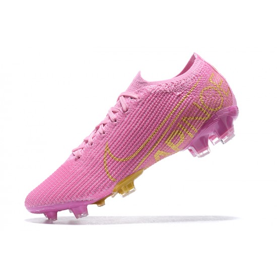 Nike Mercurial Vapor 13 Elite FG Pink Gold Low-top For Men Soccer Cleats 