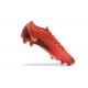 Nike Mercurial Vapor 13 Elite FG Red Black Gold Low-top For Men Soccer Cleats