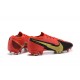 Nike Mercurial Vapor 13 Elite FG Red Black Gold Low-top For Men Soccer Cleats 