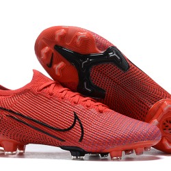 Nike Mercurial Vapor 13 Elite FG Red Black Low-top For Men Soccer Cleats 