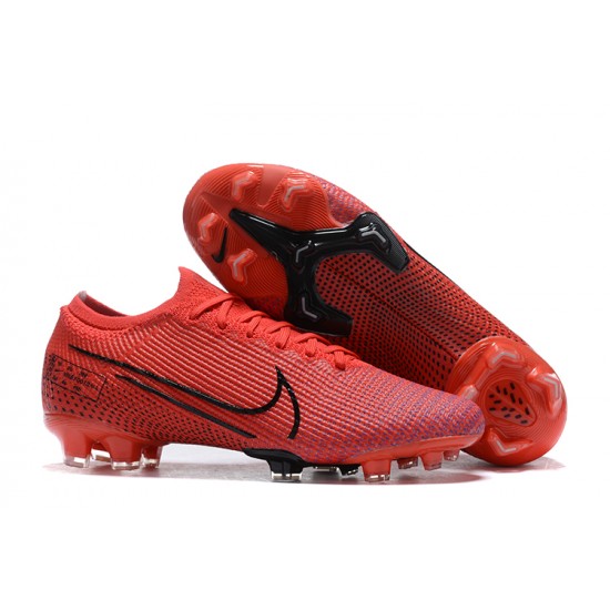 Nike Mercurial Vapor 13 Elite FG Red Black Low-top For Men Soccer Cleats