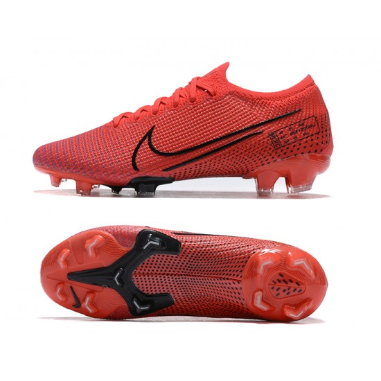 Nike Mercurial Vapor 13 Elite FG Red Black Low-top For Men Soccer Cleats