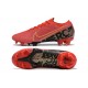 Nike Mercurial Vapor 13 Elite FG Red Black Orange Low-top For Men Soccer Cleats