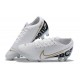 Nike Mercurial Vapor 13 Elite FG White Black Gold Green Low-top For Men Soccer Cleats