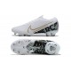 Nike Mercurial Vapor 13 Elite FG White Black Gold Green Low-top For Men Soccer Cleats