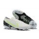 Nike Mercurial Vapor 13 Elite FG White LightGreen Black Low-top For Men Soccer Cleats