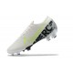 Nike Mercurial Vapor 13 Elite FG White LightGreen Black Low-top For Men Soccer Cleats