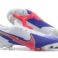 Nike Mercurial Vapor 13 Elite FG White Purple Pink Orange Low-top For Men Soccer Cleats 