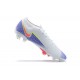 Nike Mercurial Vapor 13 Elite FG White Purple Pink Orange Low-top For Men Soccer Cleats