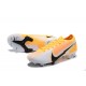 Nike Mercurial Vapor 13 Elite FG Yellow Orange Black White Low-top For Men Soccer Cleats