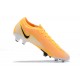 Nike Mercurial Vapor 13 Elite FG Yellow Orange Black White Low-top For Men Soccer Cleats