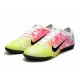 Nike Mercurial Vapor 13 Pro TF Low-Top Pink Yellow Blue Men Soccer Cleats 