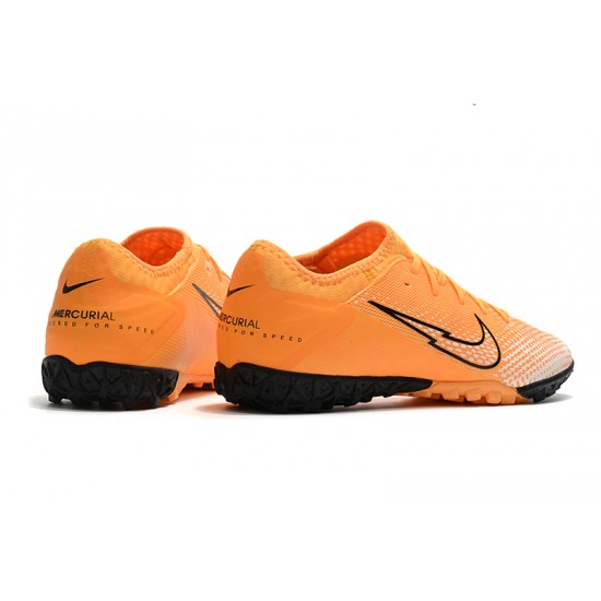 Nike Mercurial Vapor 13 Pro TF Orange Black Men Soccer Cleats 