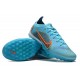 Nike Mercurial Vapor 14.5 Elite TF Low-top Blue Orange Men Soccer Cleats