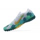 Nike Mercurial Vapor 7 Elite RB Mds IC Green Gray Gold Low-top For Men Soccer Cleats