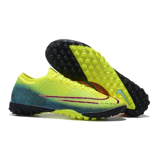 Nike Mercurial Vapor 7 Elite RB Mds IC Green Yellow Red Low-top For Men Soccer Cleats