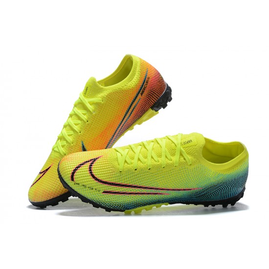 Nike Mercurial Vapor 7 Elite RB Mds IC Green Yellow Red Low-top For Men Soccer Cleats